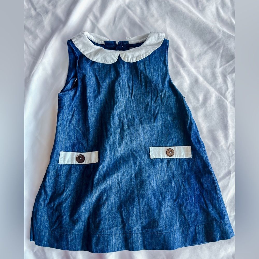 Petit Confections Denim Collared Dress